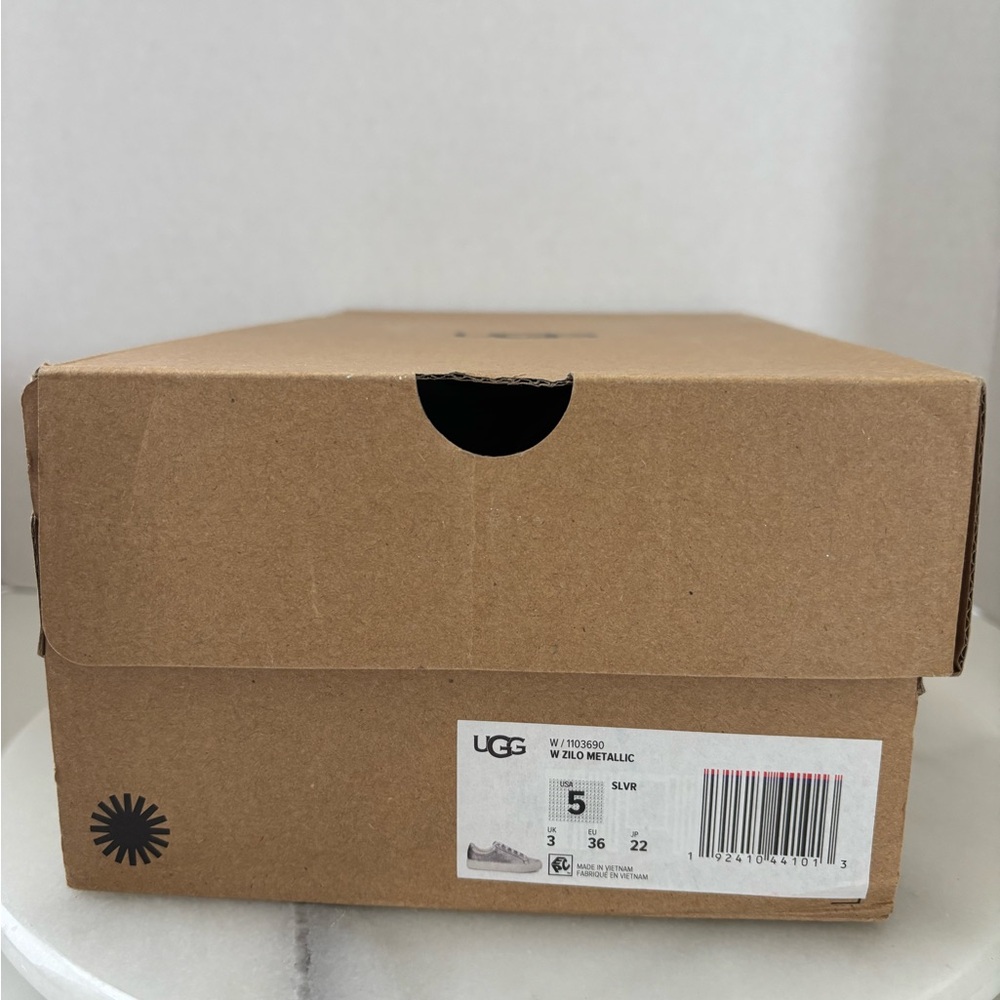 UGG Silver Metallic Footwear in Box